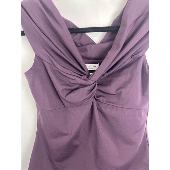 Aritzia Contour Purple Twist-Front Tank Top Womens Size L - Picture 2 of 11